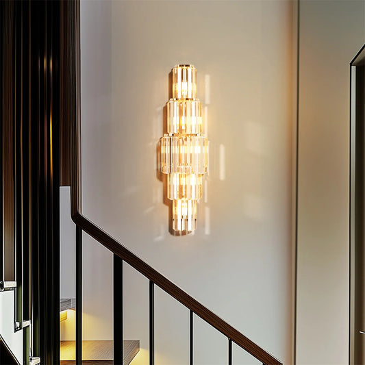 Modern Crystal Wall Sconce Light Fixture