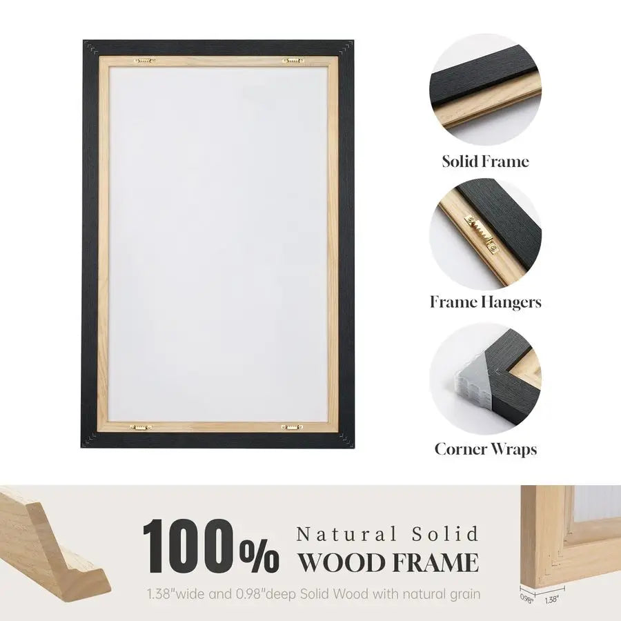 Neutral Abstract Canvas Wall Art Set of 3