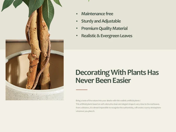 Artificial Ficus Floor Tree