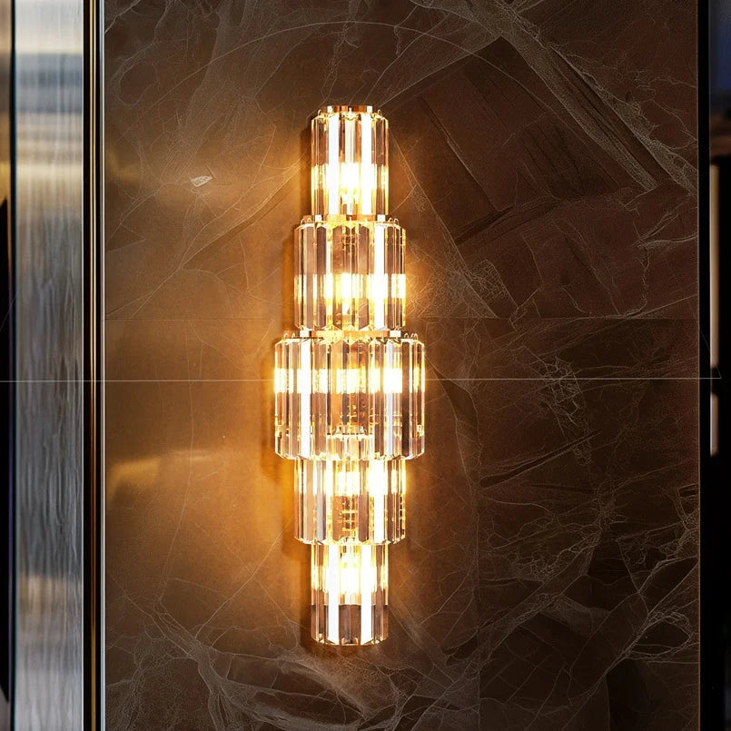 Modern Crystal Wall Sconce Light Fixture
