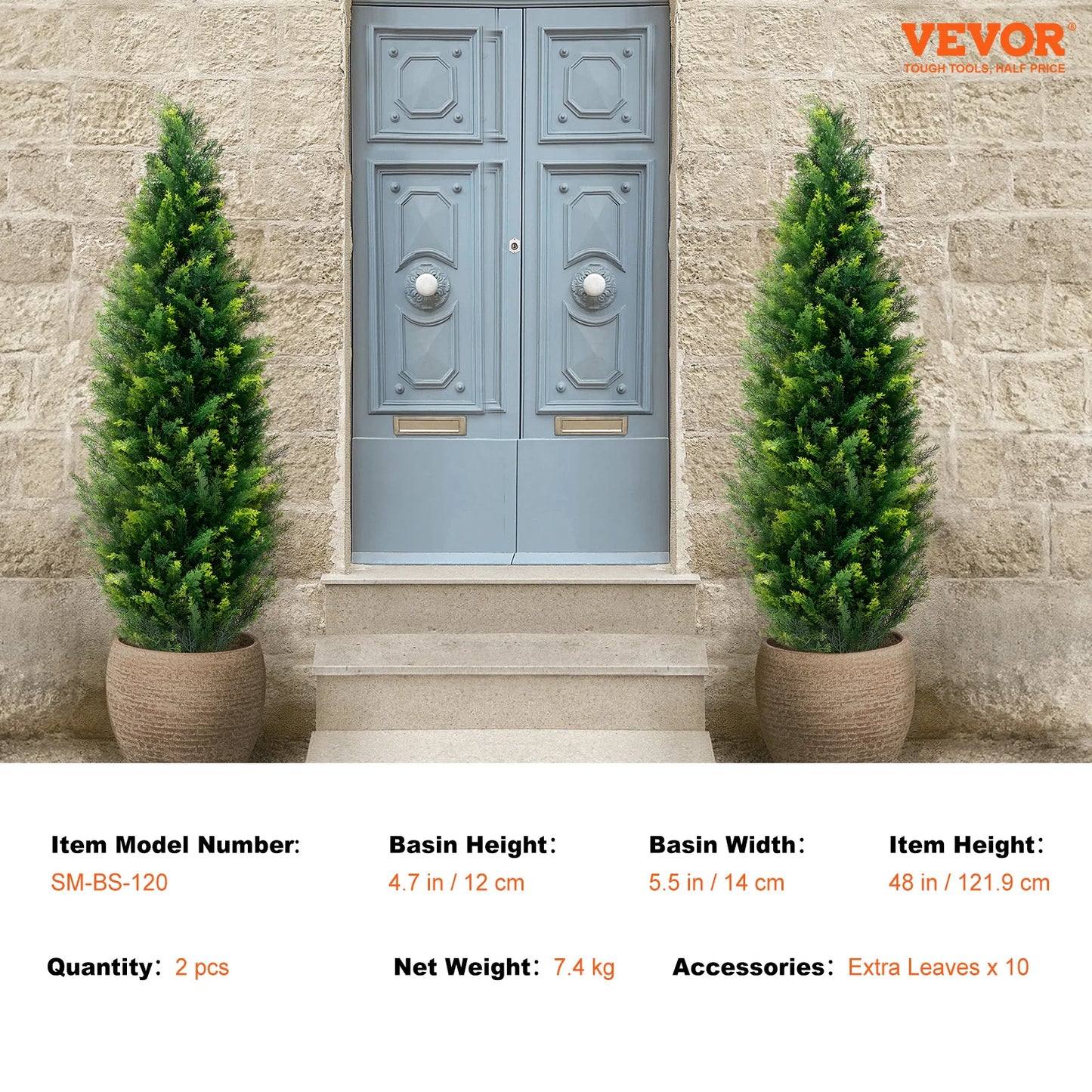 Artificial Cedar Topiary Floor Tree