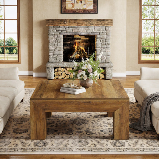 Farmhouse Square Wood Coffee Table