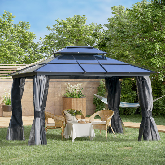 Outdoor Patio Gazebo with Pergola Design