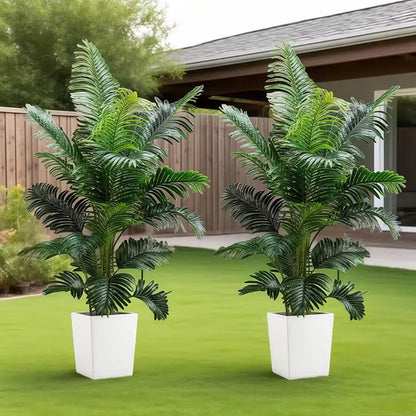 Artificial Palm Tree Floor Plant (Set of 2)