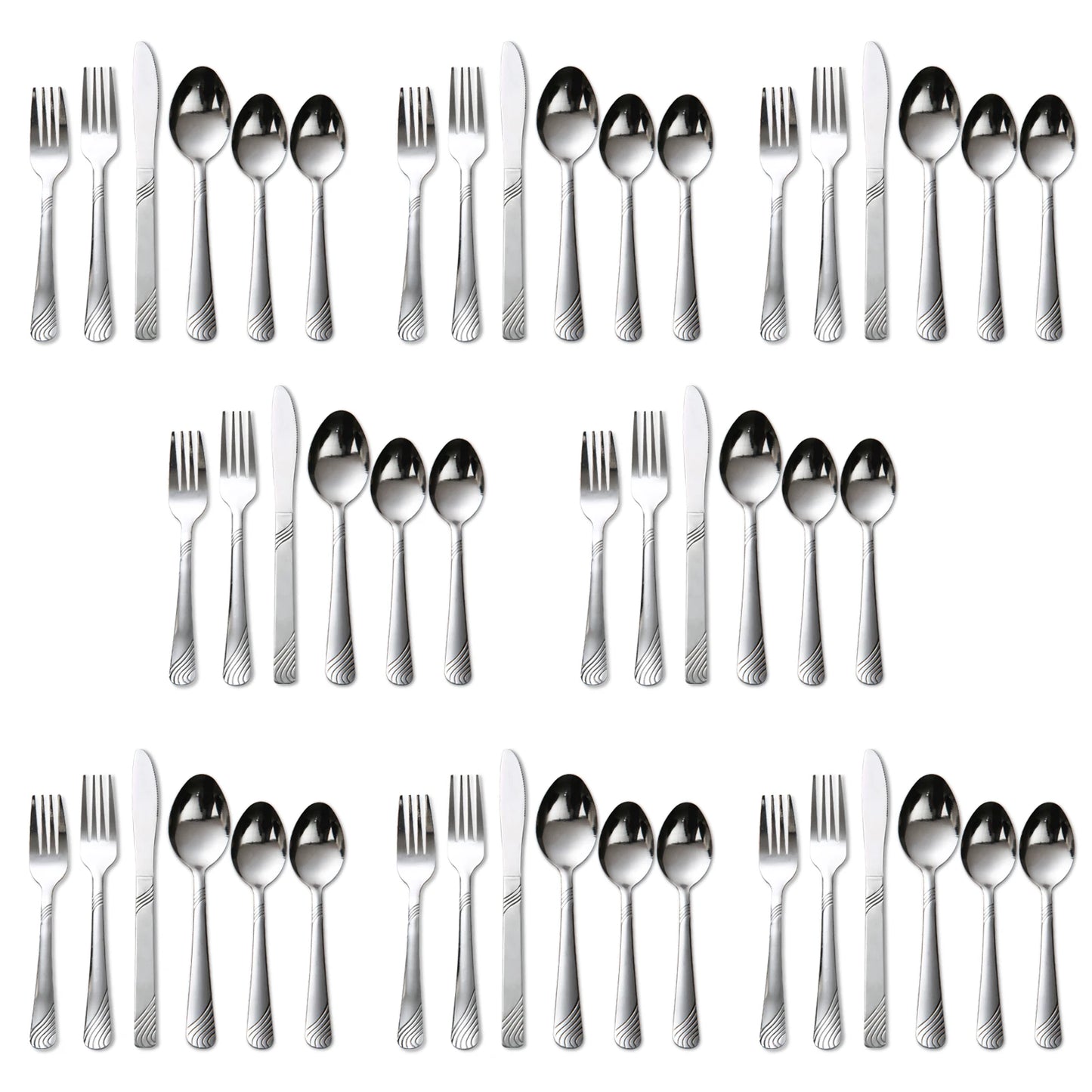 48-Piece Stainless Steel Cutlery Set for Eight Place Settings