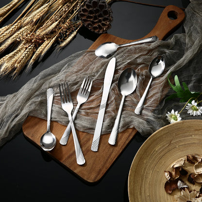 48-Piece Stainless Steel Cutlery Set for Eight Place Settings