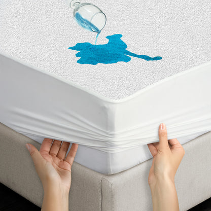 Waterproof Terry Cloth Mattress Protector Cover Various Sizes