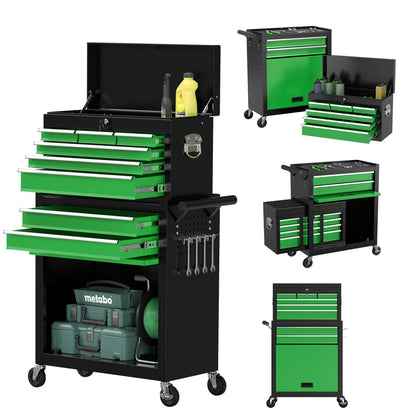 8-Drawer Rolling Garage Tool Chest Cabinet