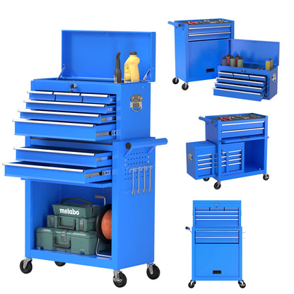 8-Drawer Rolling Garage Tool Chest Cabinet