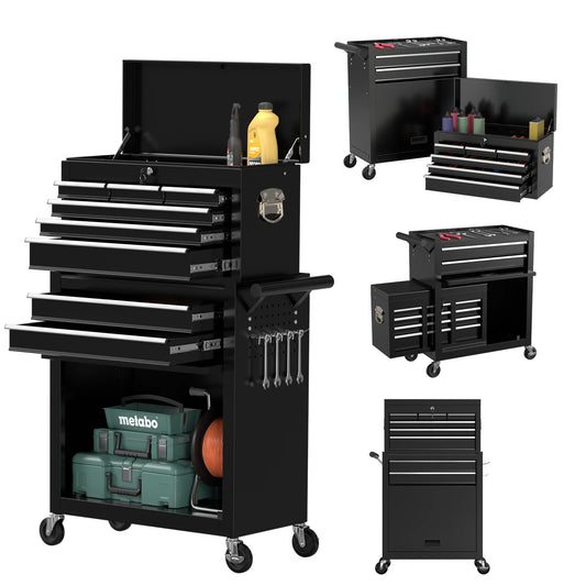 8-Drawer Rolling Garage Tool Chest Cabinet