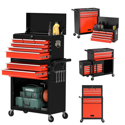 8-Drawer Rolling Garage Tool Chest Cabinet