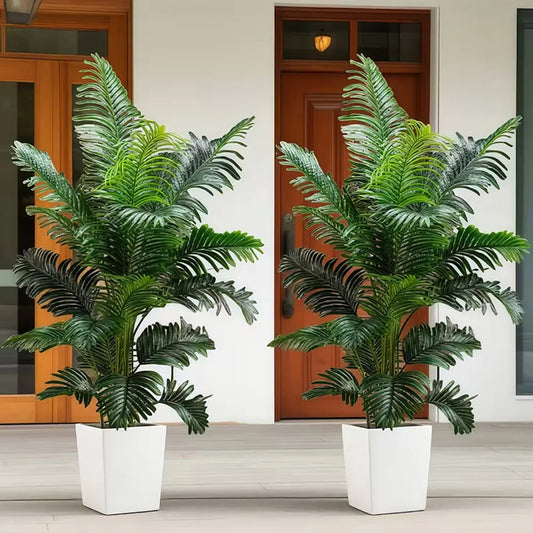 Artificial Palm Tree Floor Plant (Set of 2)