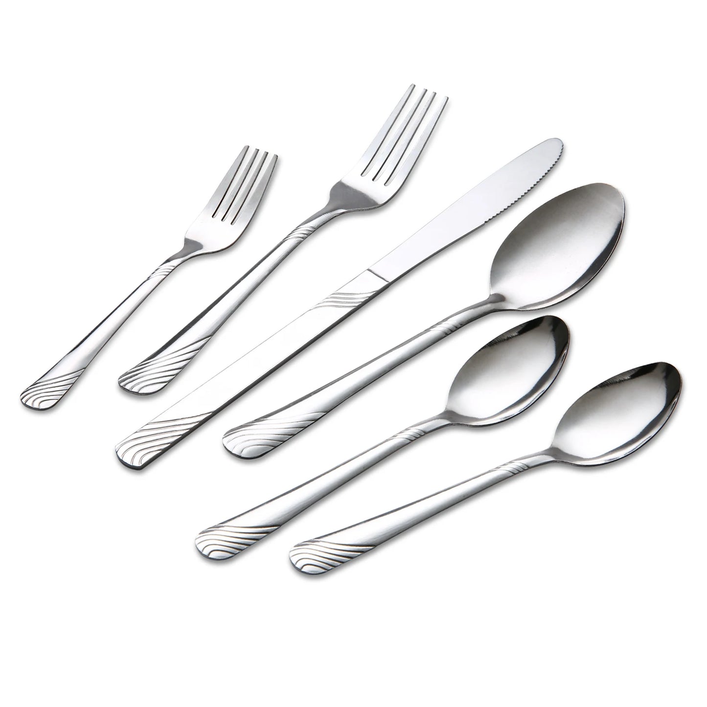 48-Piece Stainless Steel Cutlery Set for Eight Place Settings