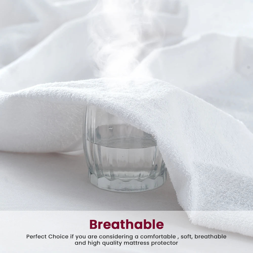 Waterproof Terry Cloth Mattress Protector Cover Various Sizes