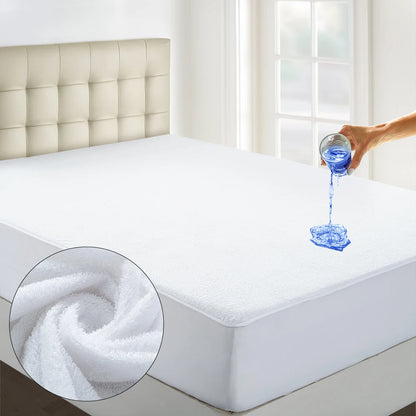 Waterproof Terry Cloth Mattress Protector Cover Various Sizes