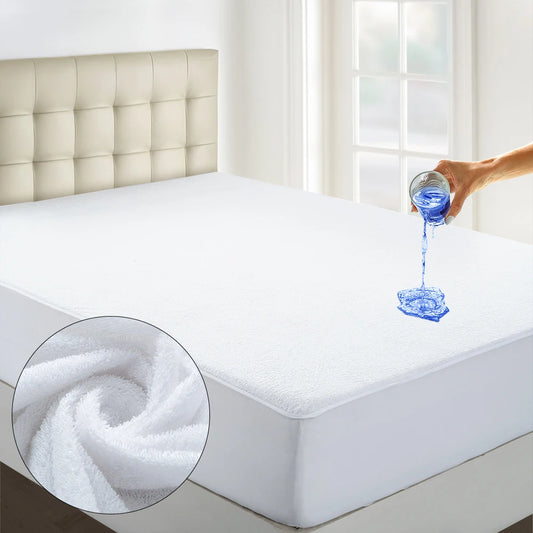 Waterproof Terry Cloth Mattress Protector Cover Various Sizes