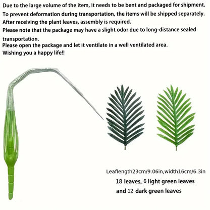 Artificial Palm Tree Floor Plant (Set of 2)