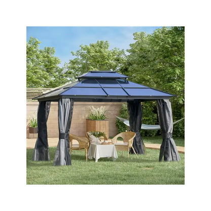 Outdoor Patio Gazebo with Pergola Design