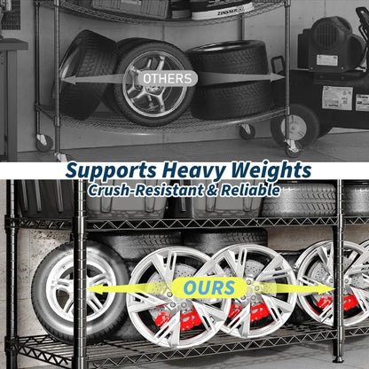 Heavy Duty Adjustable 5-Tier Garage Storage Shelving