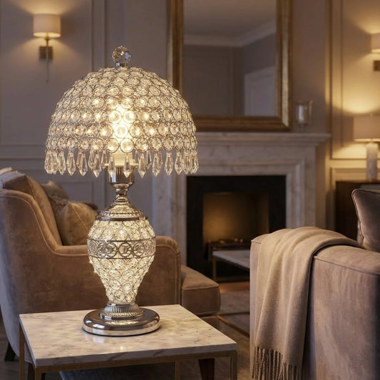 Lumiere Crystal Table Lamp Luxury Home Decor