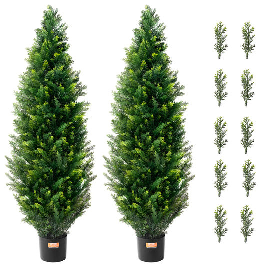Artificial Cedar Topiary Floor Tree