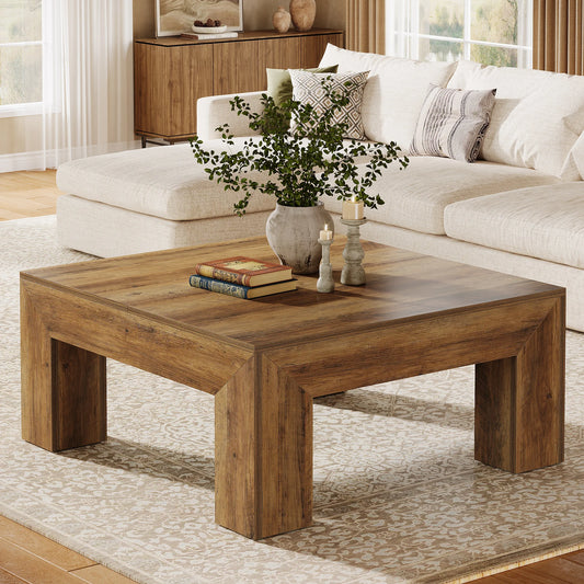 Farmhouse Square Wood Coffee Table