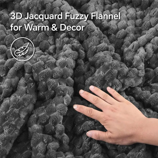 Fluffy Queen Comforter Set Soft Luxury Bedding