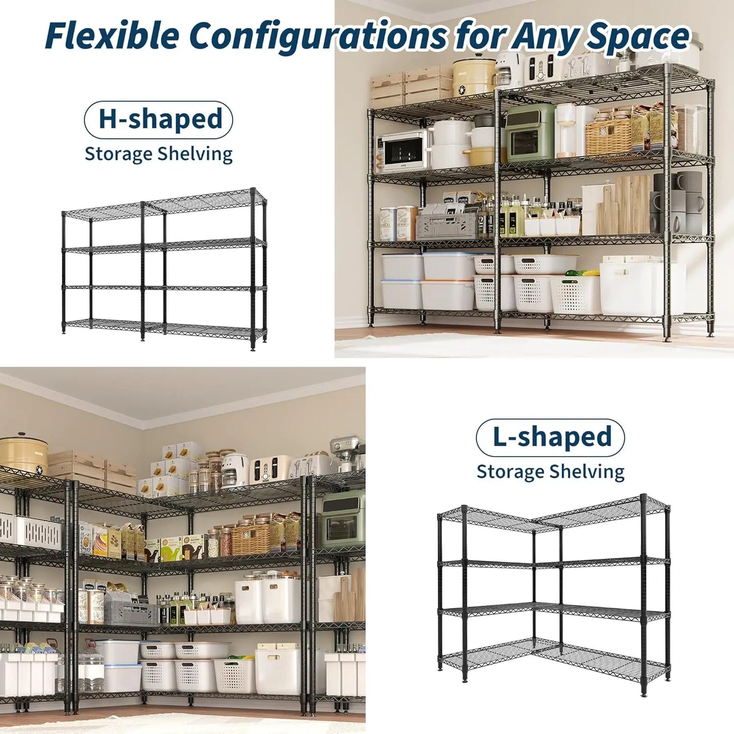 Heavy Duty Adjustable 5-Tier Garage Storage Shelving