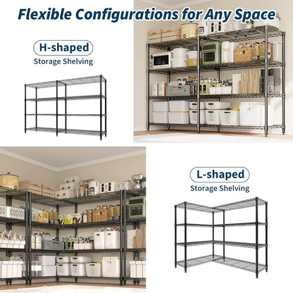 Heavy Duty Adjustable 5-Tier Garage Storage Shelving