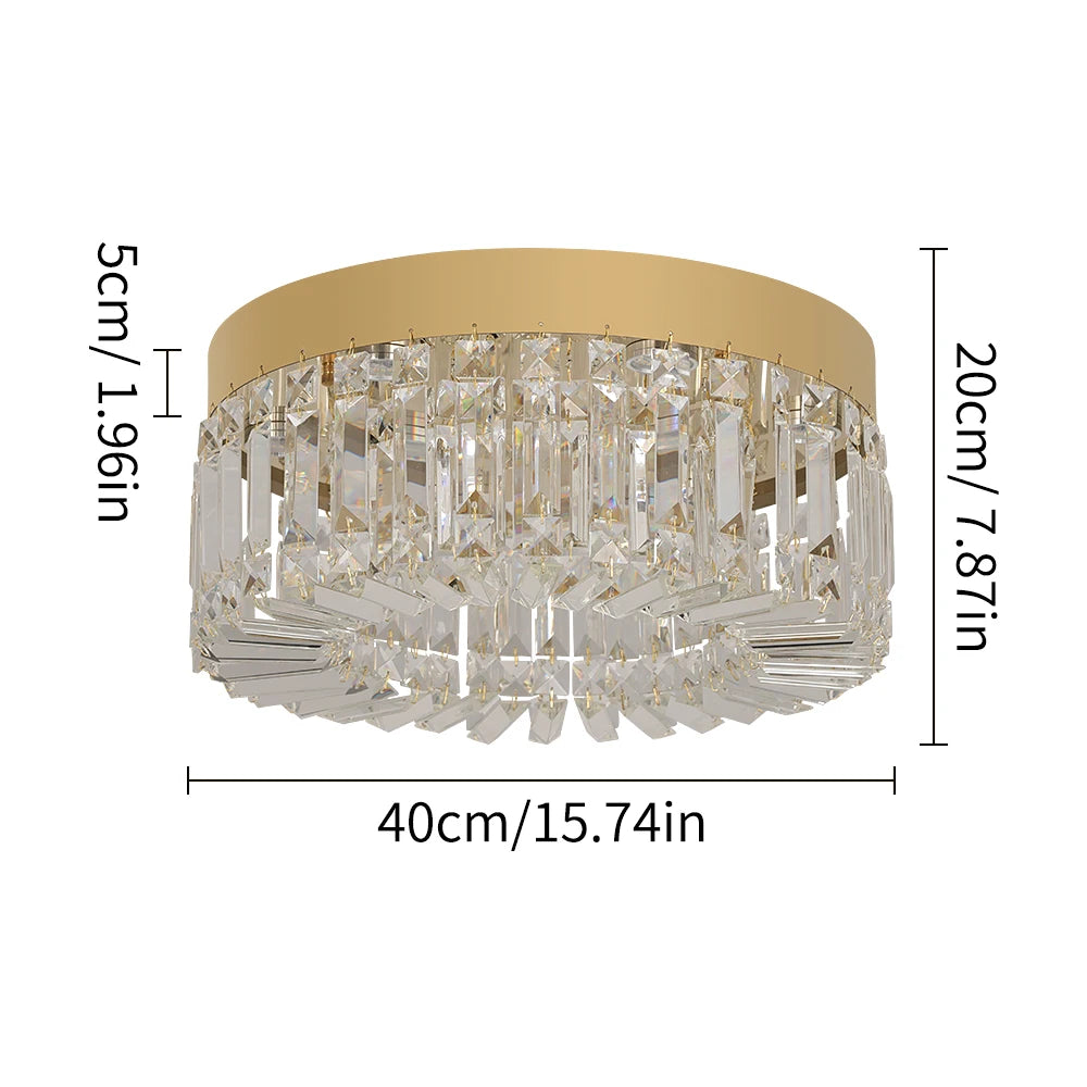 Luxury Crystal LED Ceiling Light Fixture