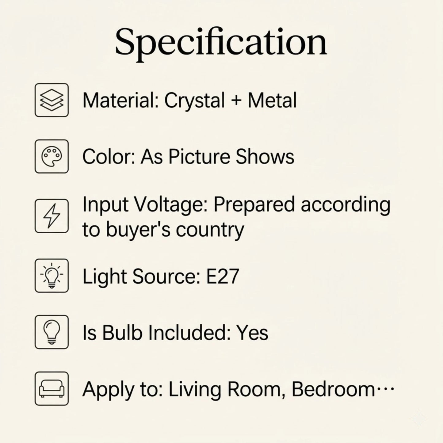 Lumiere Crystal Table Lamp Luxury Home Decor