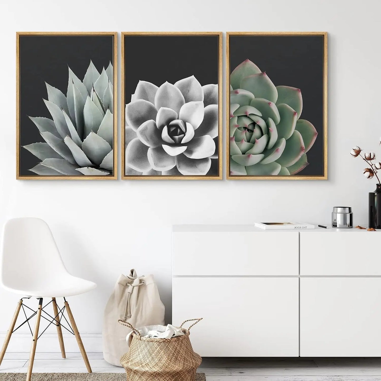 Modern Desert Rose Succulent Botanical Wall Art