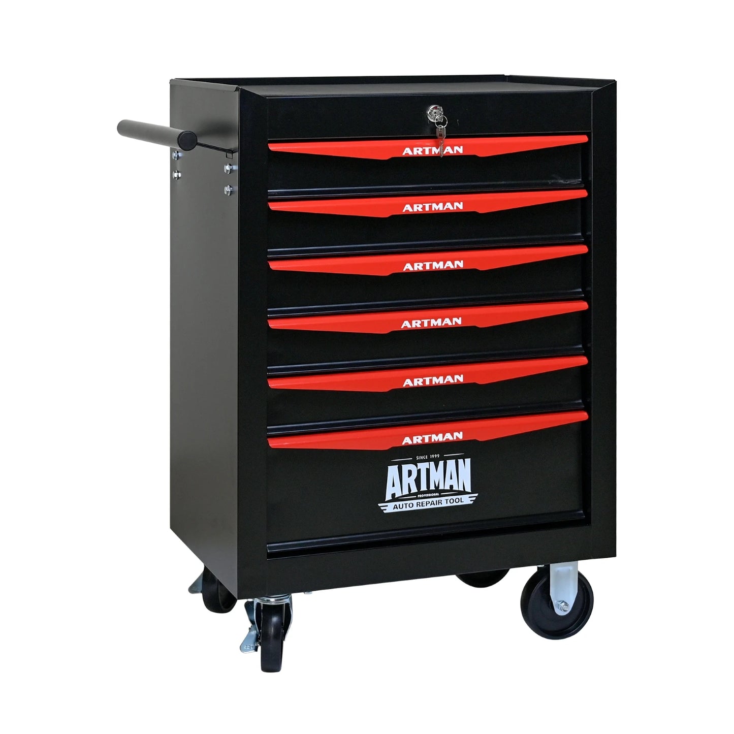 Rolling Metal Tool Chest with 6 Drawers