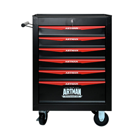 Rolling Metal Tool Chest with 6 Drawers