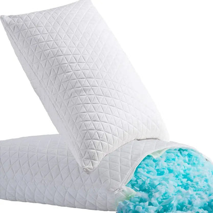 Cooling Adjustable Memory Foam Pillow Set of Two