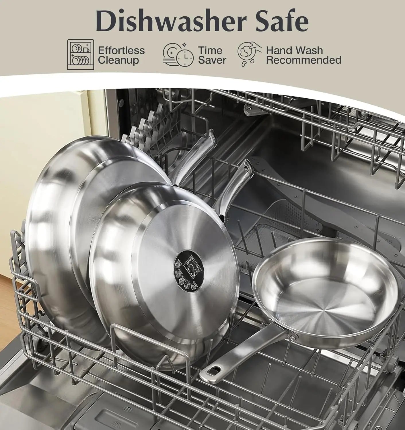 10 Piece Stainless Steel Cookware Set Induction Ready Oven Safe