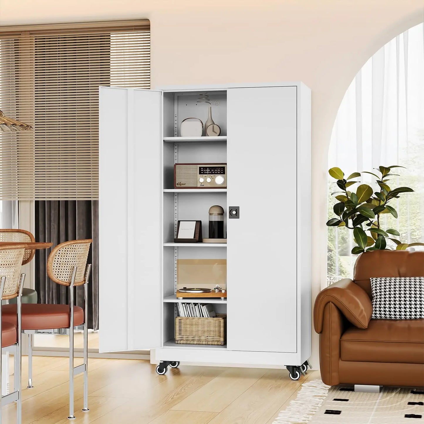 Heavy Duty Rolling Garage Cabinet with Lock