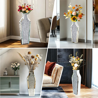 Luxury Crushed Diamond Floor Vase