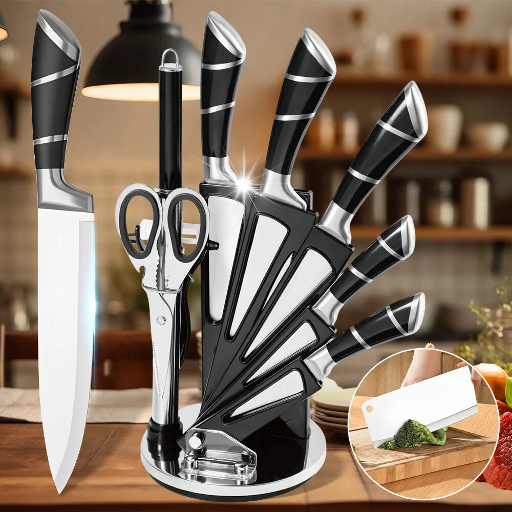 Nonstick Stainless-Steel Kitchen Knife Set