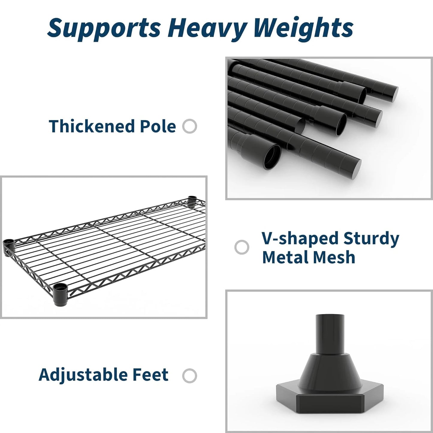 Heavy Duty Adjustable 5-Tier Garage Storage Shelving