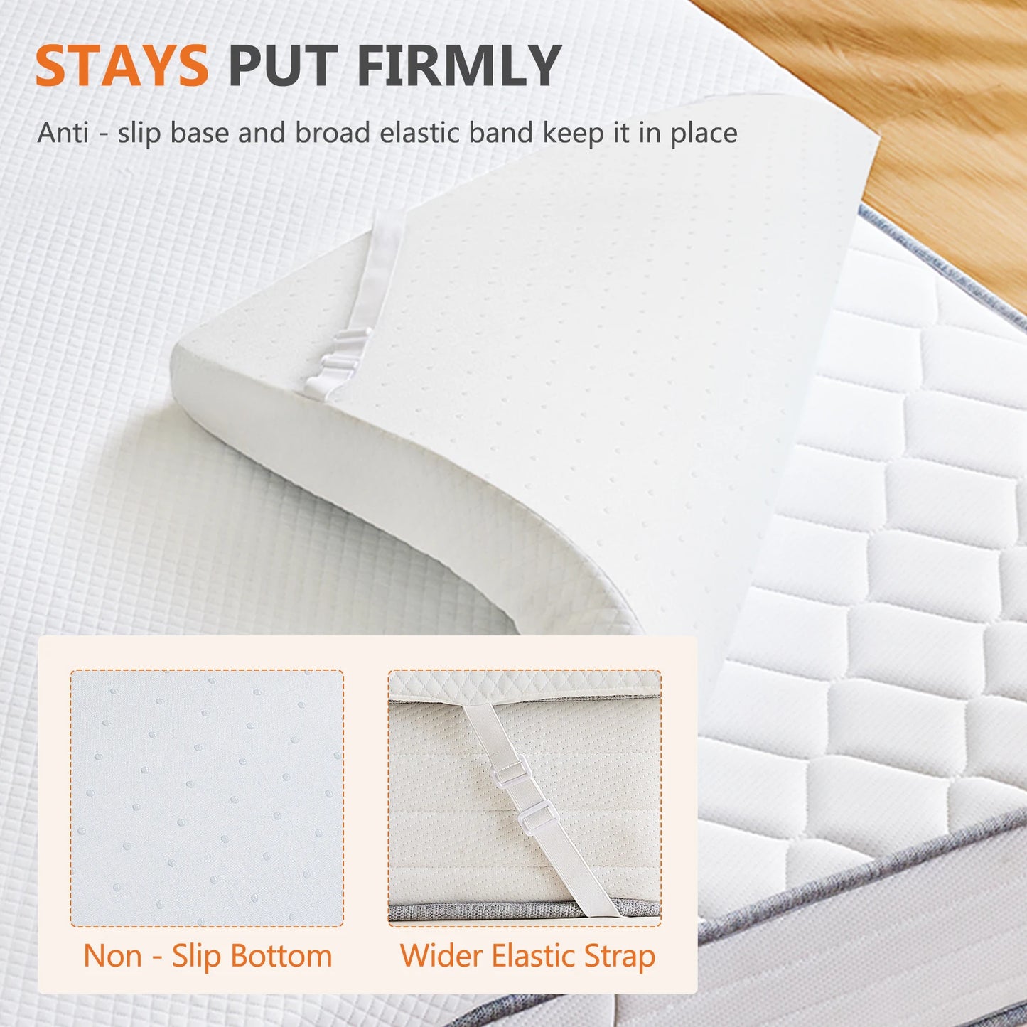 4 Inch Gel Infused Memory Foam Mattress Topper