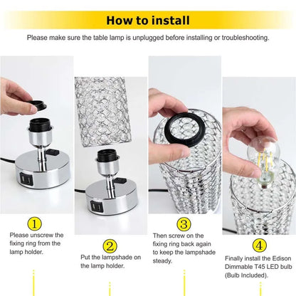 Modern LED Crystal Floor Lamp