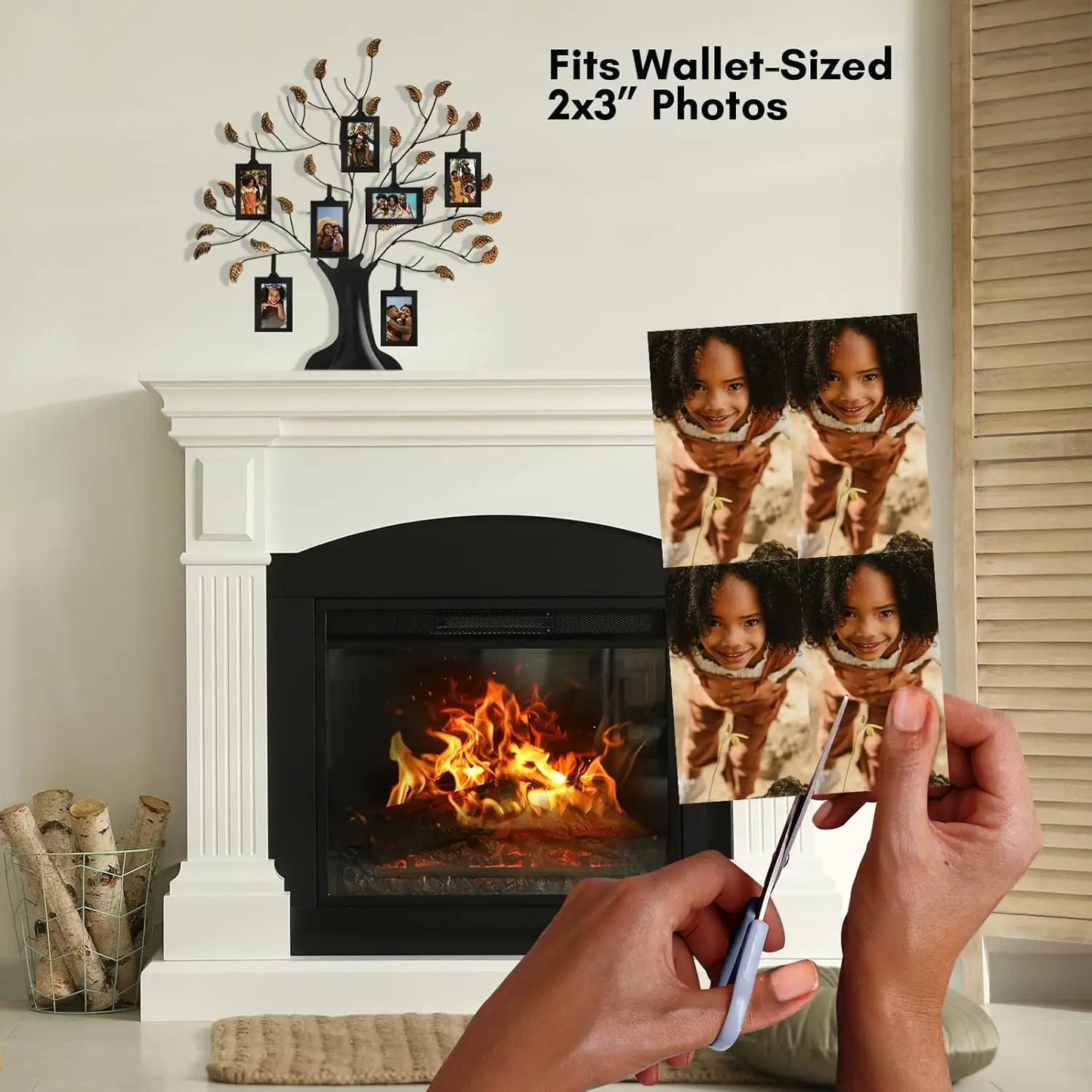 Family Tree Picture Frame with 12 Hanging Frames, Adjustable Ribbons, Ideal for Gifts and Decor in Black and Bronze