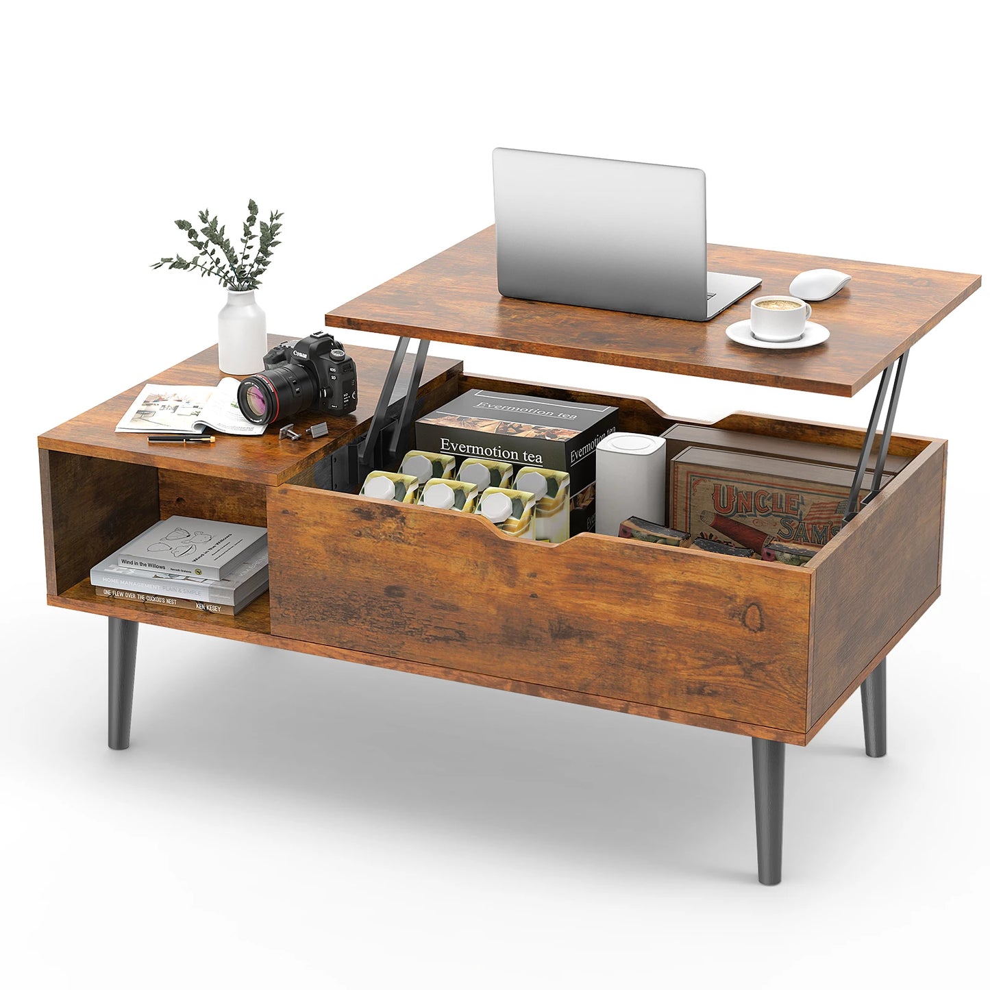 Lift Top Coffee Table Desk Adjustable