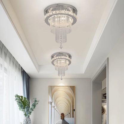 Luxury Crystal Waterfall Pendant Ceiling Chandelier