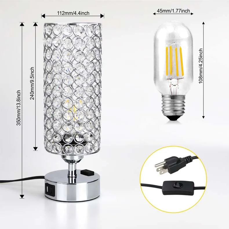 Modern LED Crystal Floor Lamp