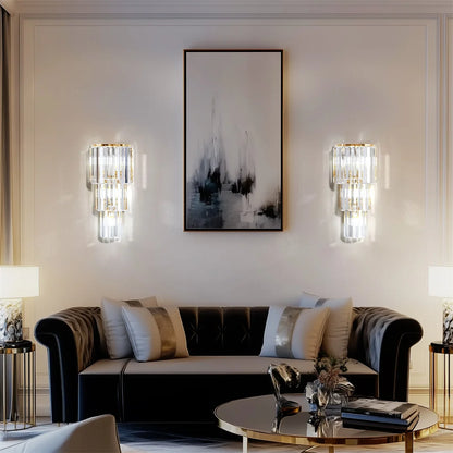 Modern Crystal Wall Sconce Light Fixture