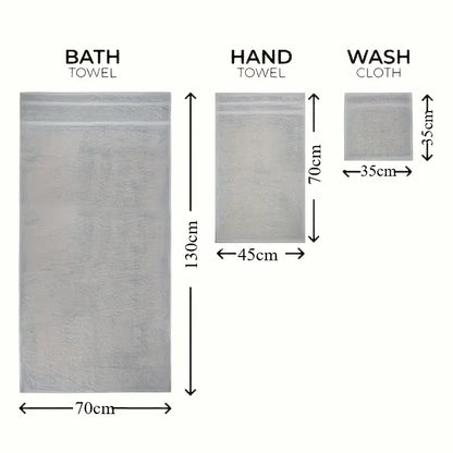 Luxury 12 Piece Cotton Bathroom Towel Set