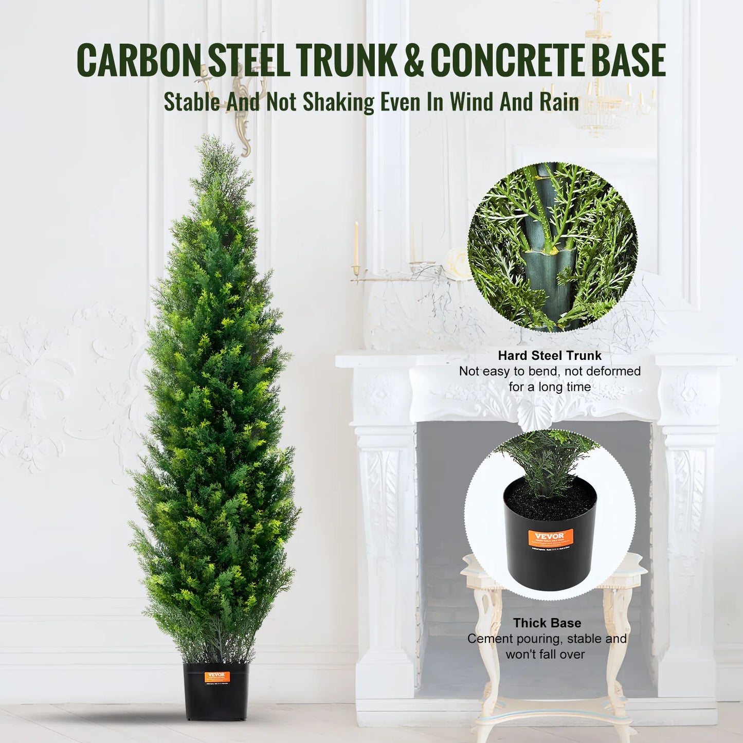 Artificial Cedar Topiary Floor Tree