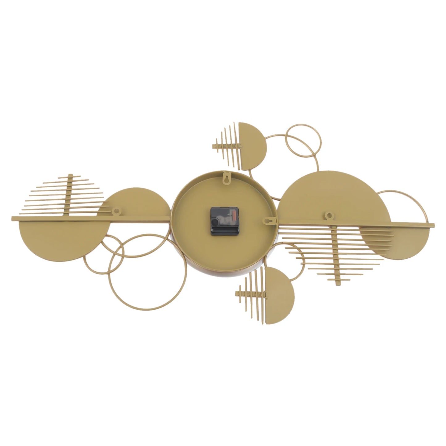Modern Minimalist Gold Metal Wall Clock for Living Room